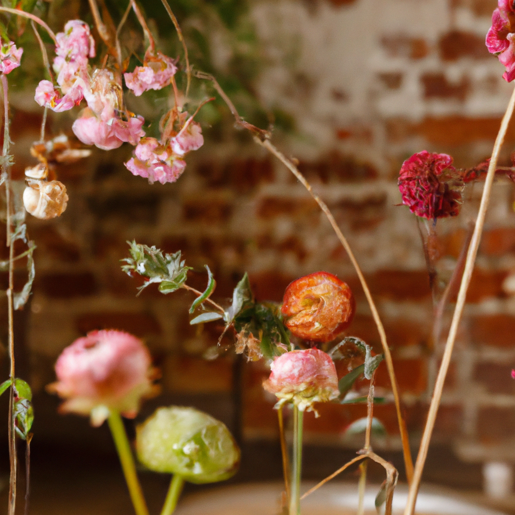 Atelier de fleurs chaleureux avec bouquets colorés